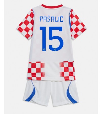Kroatien Mario Pasalic #15 Hjemmebanetrøje Børn VM 2026 Kortærmet (+ Korte bukser)